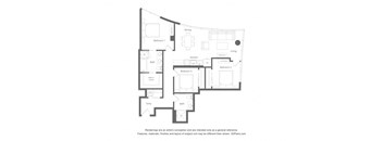 the floor plan of the apartment