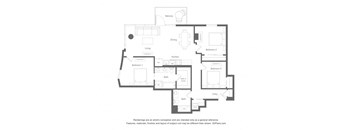 a blueprint of a floor plan of a house