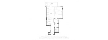 the floor plan of the apartment