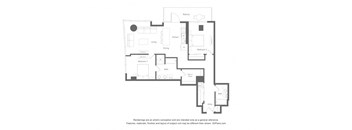 a black and white diagram of a floor plan of a house