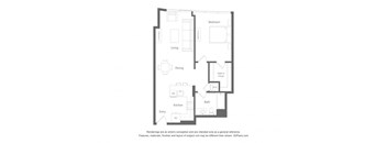 a floor plan of a house with an open