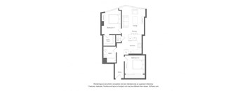 the floor plan of the apartment