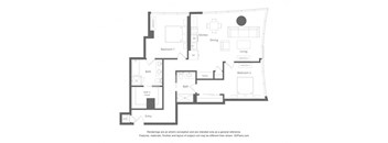 the floor plan of the apartment