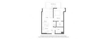 a 1 bedroom floor plan apartments