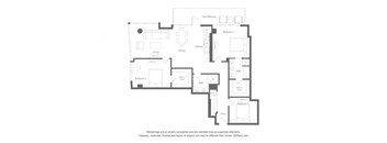 the floor plan of the apartment