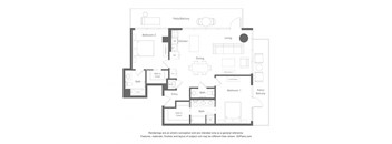 the floor plan of the apartment