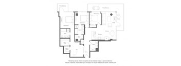 a schematic diagram of a floor plan of a house