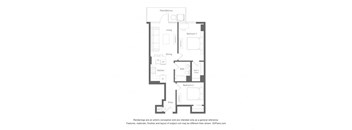 a floor plan of a condo with floor plans on both sides of it
