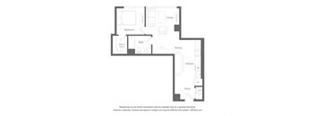 the floor plan of the apartment