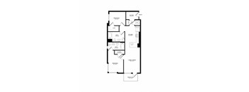 a black and white floor plan of a house