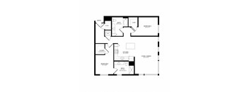 floor plan of the upper level of the house