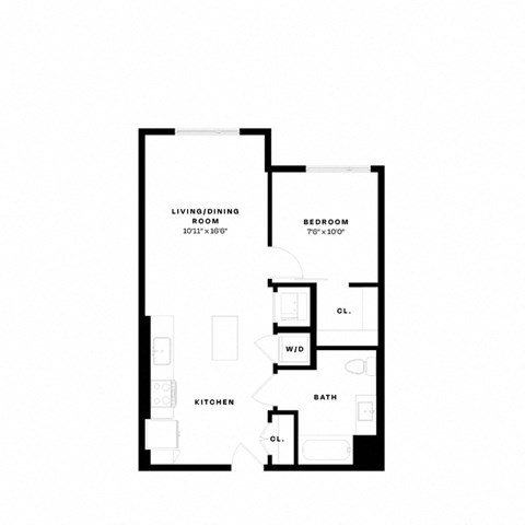 ??? floor plan of a hypothetical floor plan for an apartment