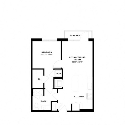 a black and white floor plan of a house