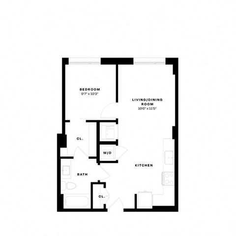a black and white floor plan of a house