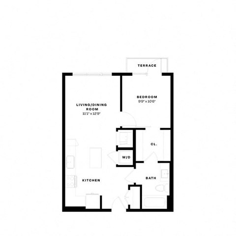a black and white floor plan of a house