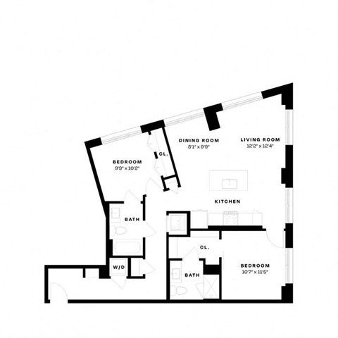 floor plan 223 apartments for rent