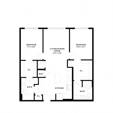 a floor plan of a house with different floors