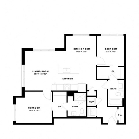 a black and white floor plan of a house