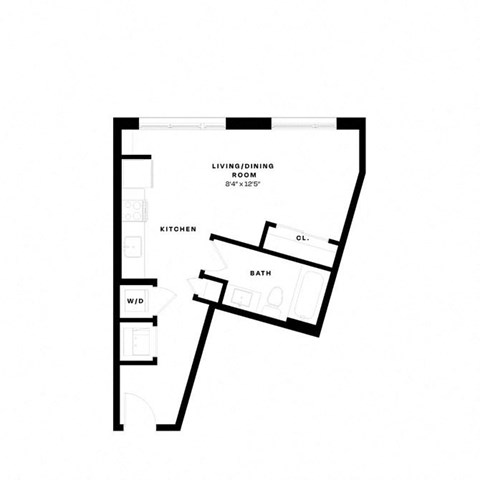 a floor plan of a house with a black and white floor plan