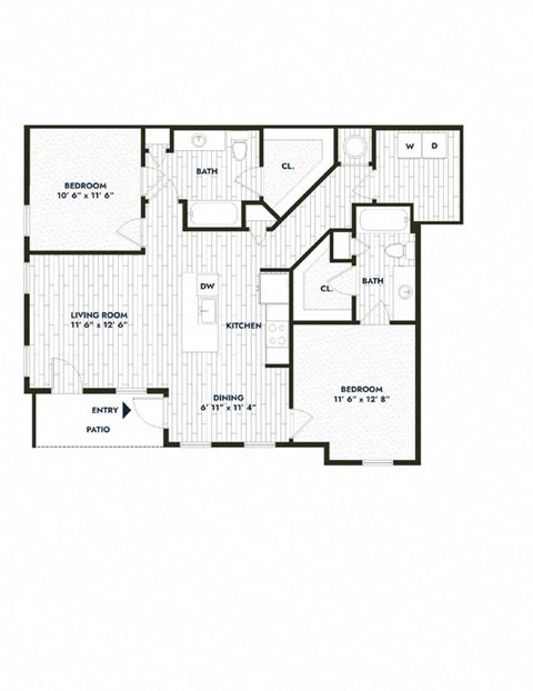 plan of upper level floor plan of the residence