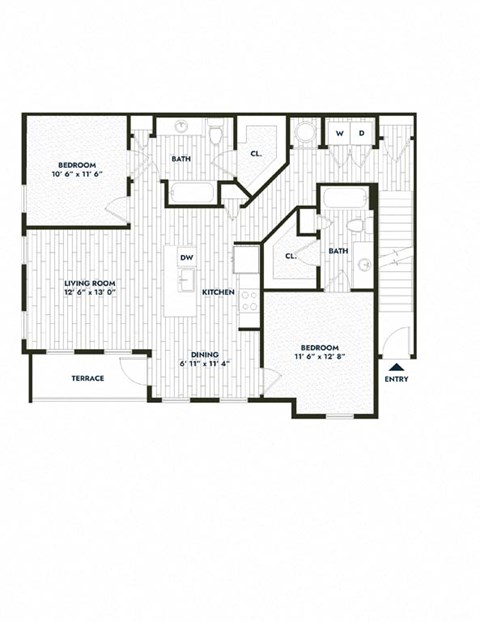 a floor plan of a home with different floors and a garage