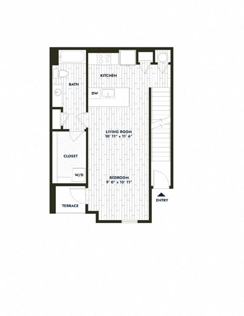 floor plan of the first floor of a house