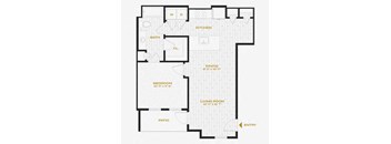 a floor plan of a house with an open floor plan