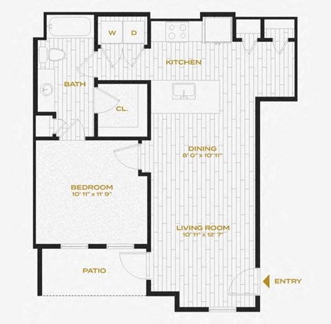 a floor plan of a house with an open floor plan