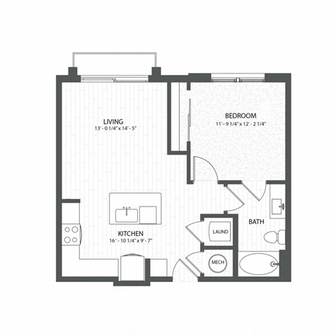 yz floor plan  1 bedroom  1190 sq ft  the nexus