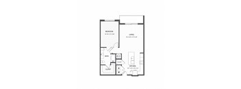 floor plan with 2 bedroom