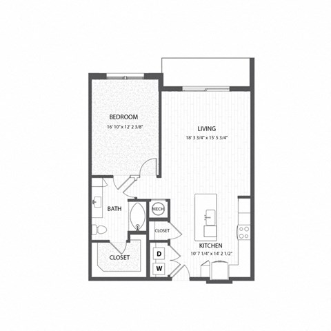 floor plan with 2 bedroom