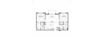 yz floor plan  2 bedroom with 2 baths