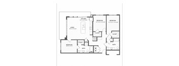 a floor plan of a house with bedrooms and baths