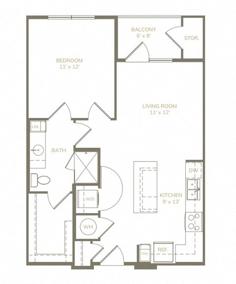 a floor plan with a mix of bedrooms and a living room