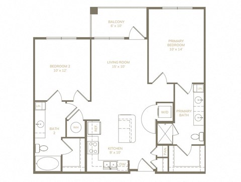 blueprint floor plan 2 bedroom apartment clearwater  the nexus