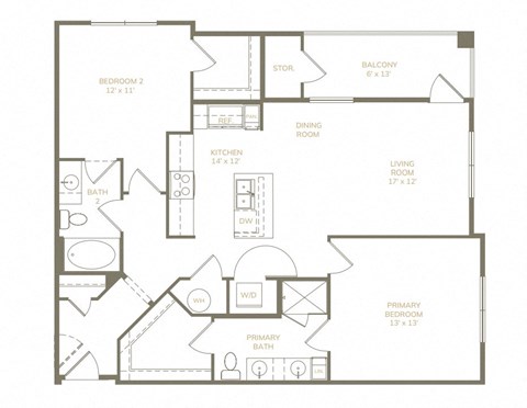 a floor plan of a house with a mix of different rooms and floors