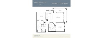a floor plan of a unit with bedrooms and baths