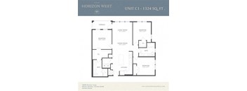 a floor plan of a unit with bedroom and bathroom