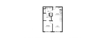bedroom floor plan  the residence at 325 sq ft