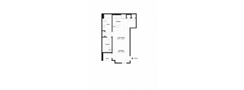 a floor plan of a house with a loft and a garage