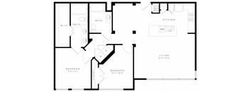 a blueprint of a floor plan of a house