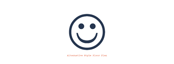 an alternative style floor plan with a smile
