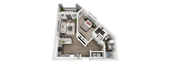a234 floor plan  1 bedroom with 1 bathroom