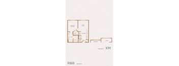 a typical floor plan of a 2 bedroom apartment