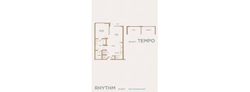 a floor plan for a apartment with two floors and a terrace