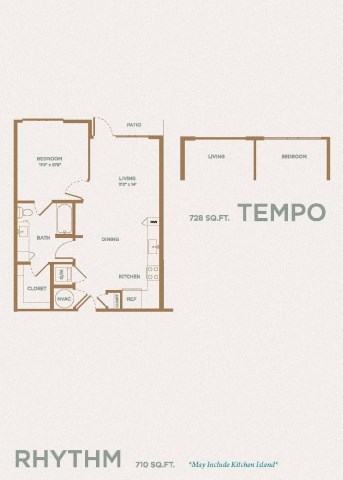 a floor plan for a apartment with two floors and a terrace