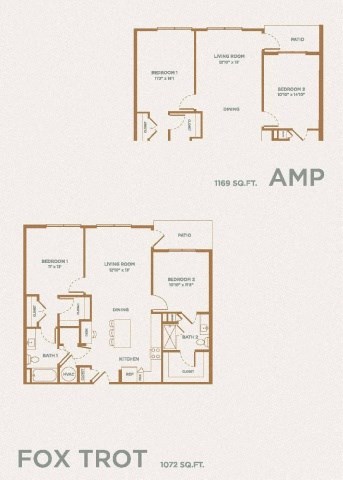 the floor plans for the and apartments