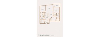 a floor plan of a unit with a mix of bedrooms and baths