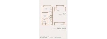 a floor plan for a apartment with two floors and a court