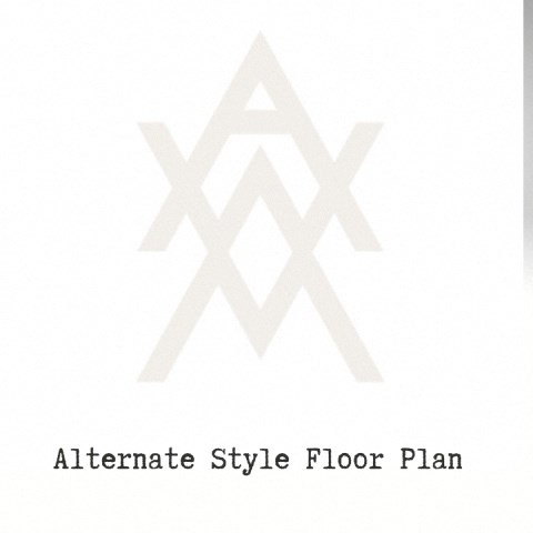 a white floor plan with a white x in the middle